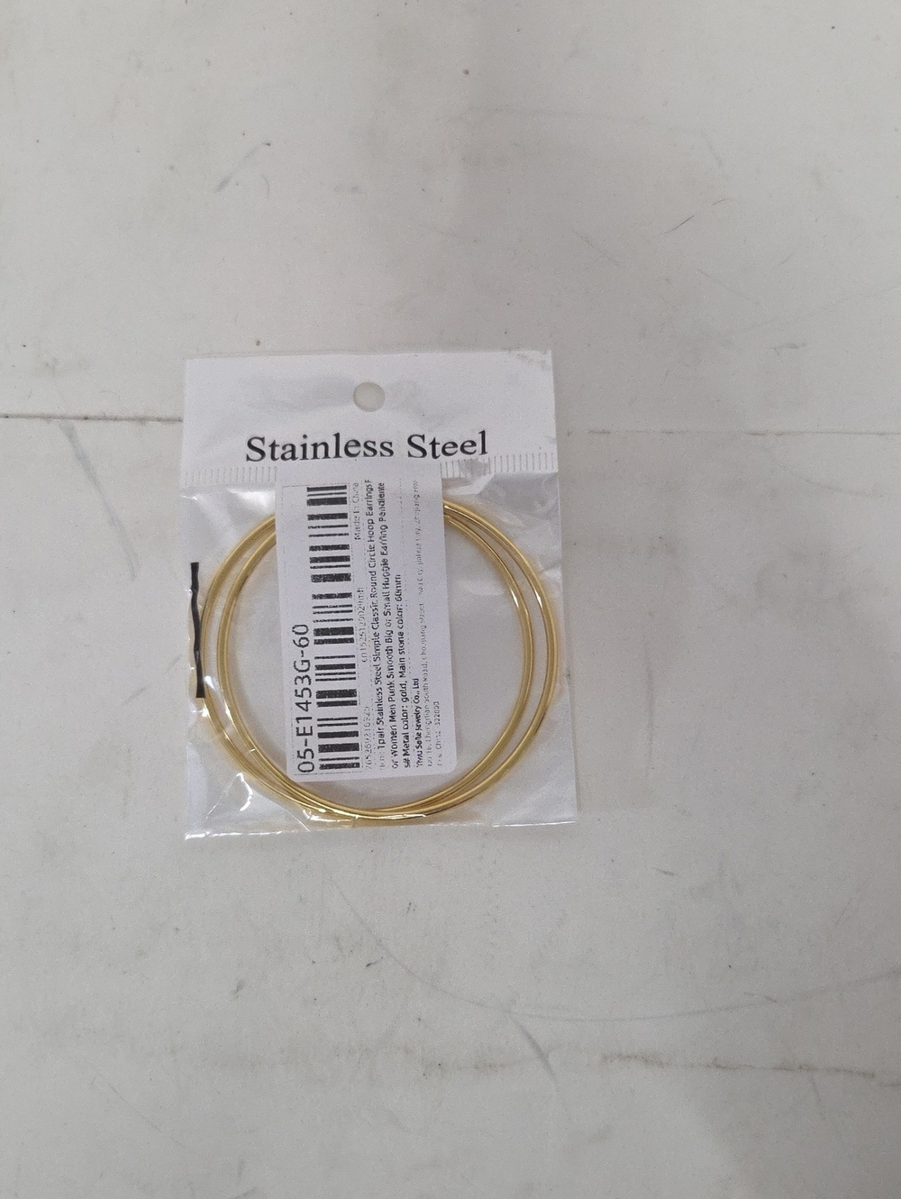 Gold Stainless Steel Bracelet Set - Classic Thin Bangles